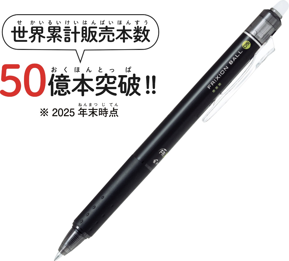 世界累計販売本数50億本突破!!