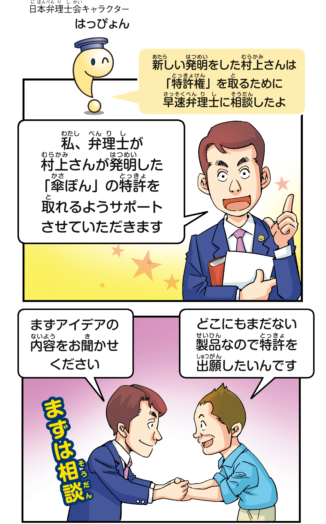 弁理士に相談