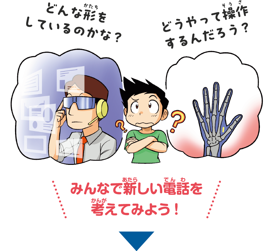 みんなで新しい電話を考えてみよう