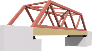 鉄橋やタワーと同じトラス構造