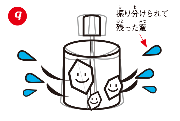 遠心分離機で振り分けます。❼〜❾の工程を何度か繰り返します。