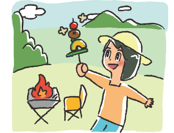 いつもと違う場所で野菜を食べてみよう