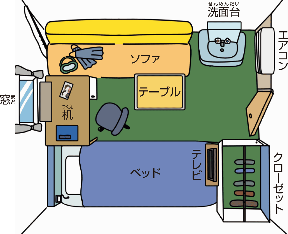 船員の部屋