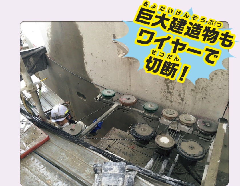 ワイヤーソーイング工法