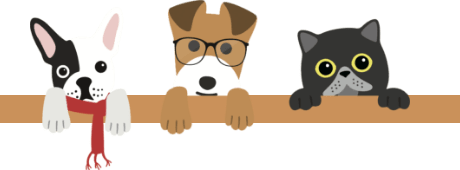 犬と猫のイラスト