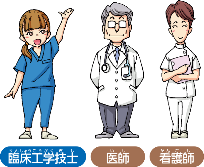 チーム医療の一員として勉強会を行う