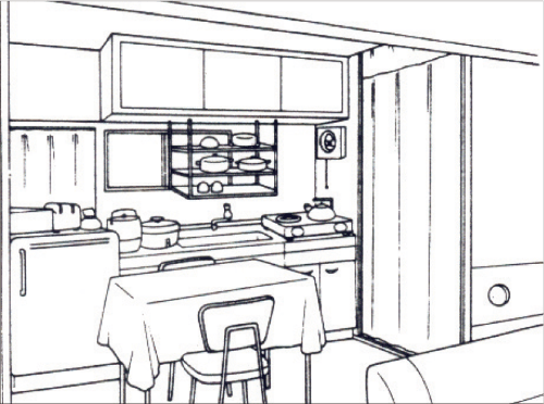 公団住宅のダイニングキッチン