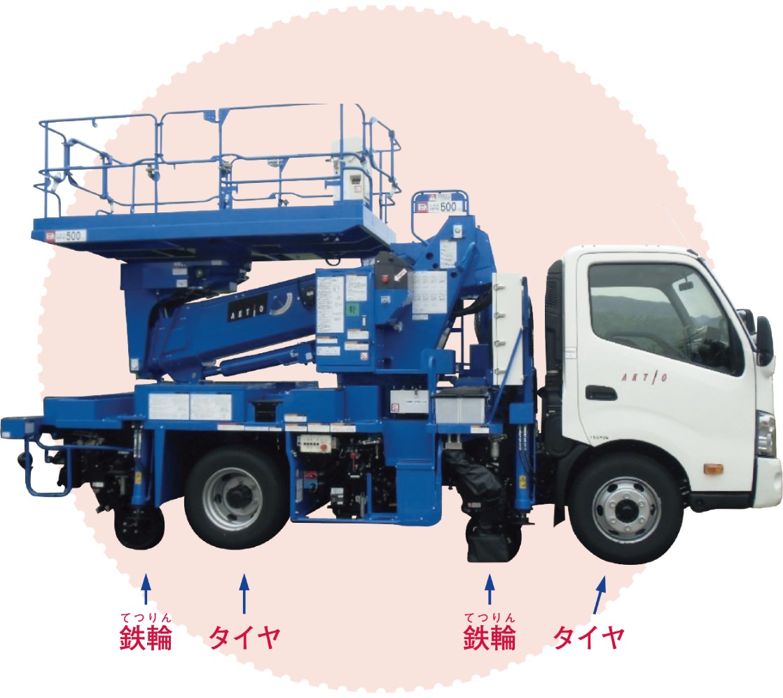 軌陸高所作業車