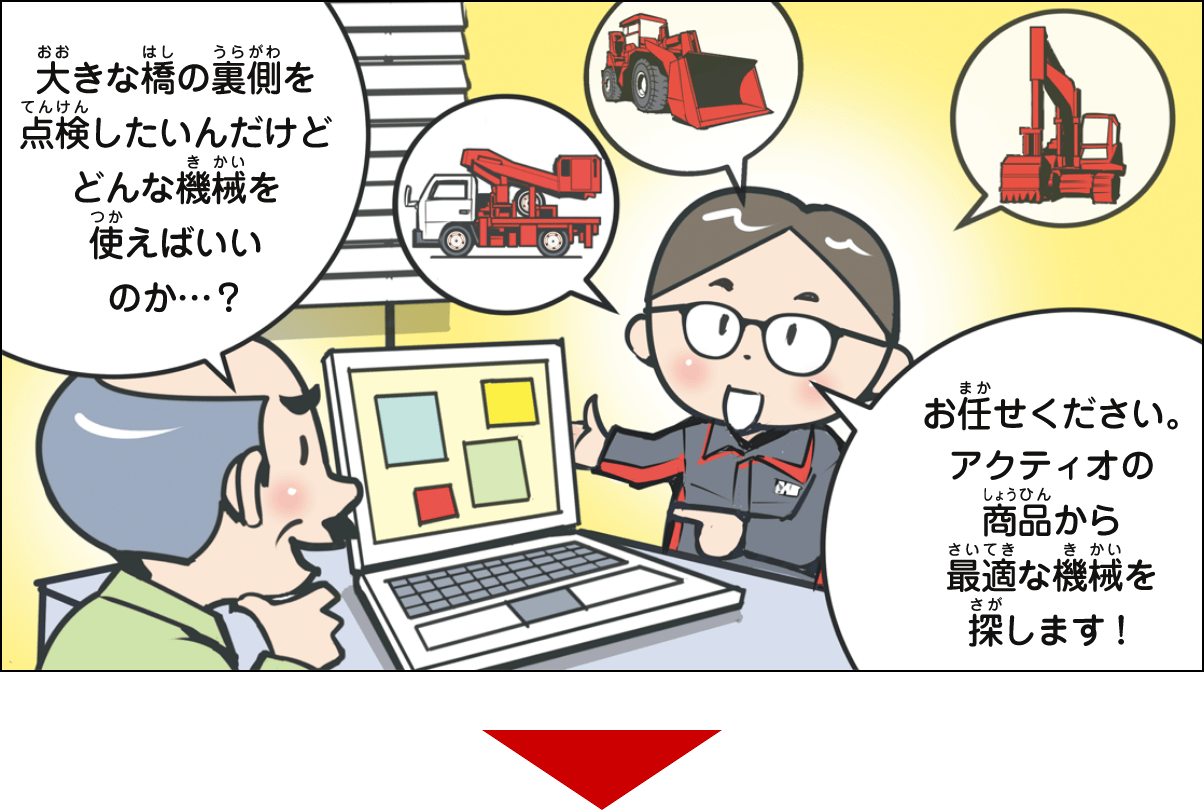 お客さんの話を聞く
