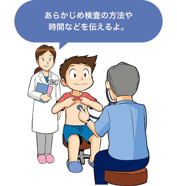 検査をする